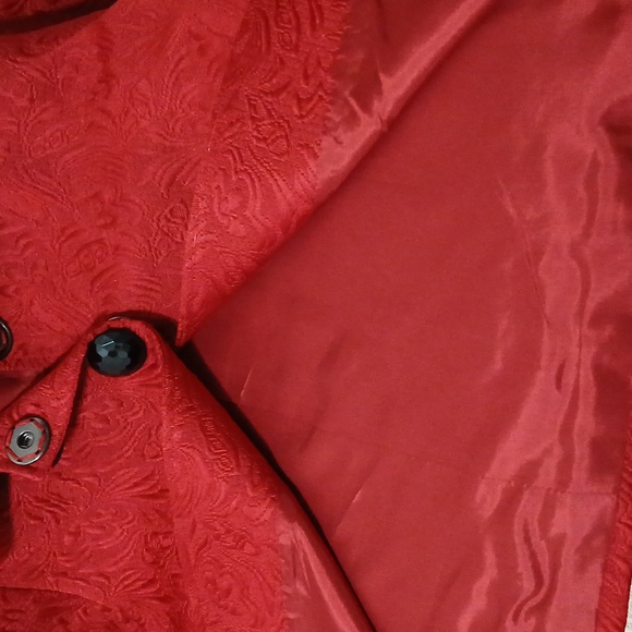Red Women's Swing Jacket Size Large - Picture 6 of 6